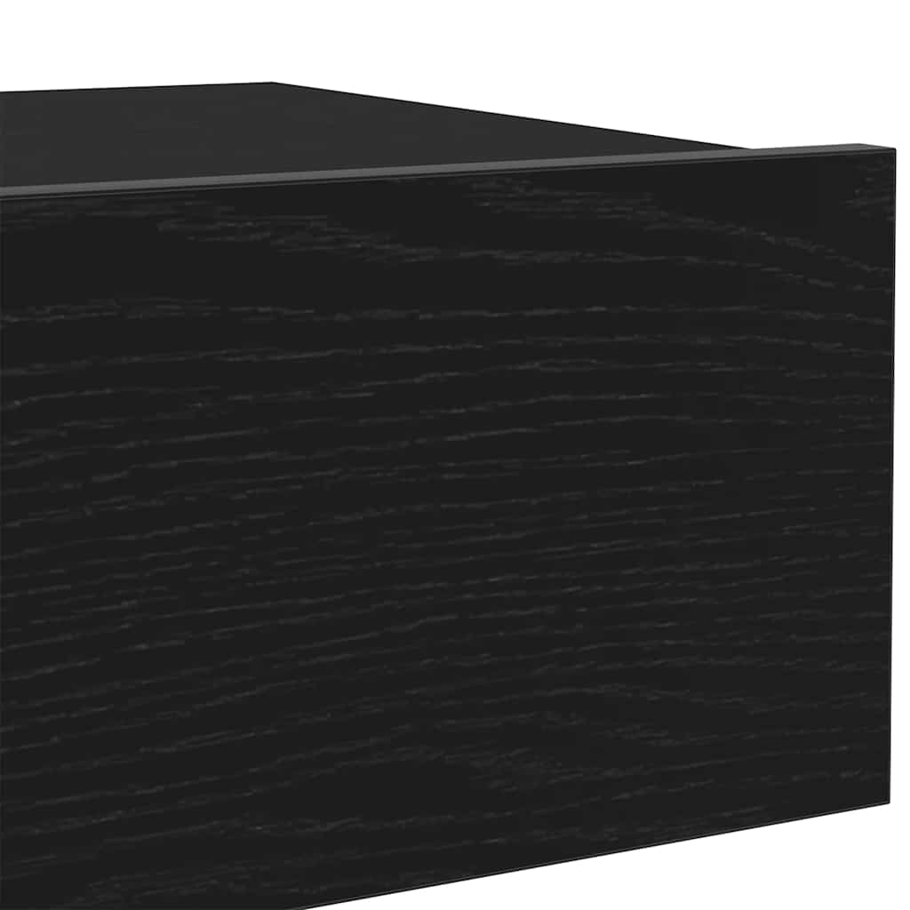 vidaXL Έπιπλο Τηλεόρασης με Φωτιστικά LED Μαύρο Δρυς 60x35x15,5 εκ.