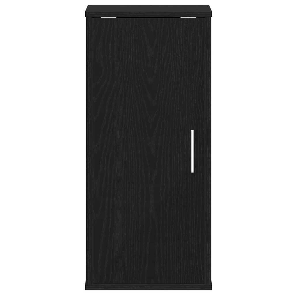vidaXL Παπουτσοθήκη Μαύρη βελανιδιά 32x35x70 εκ. Επεξεργασμένο Ξύλο