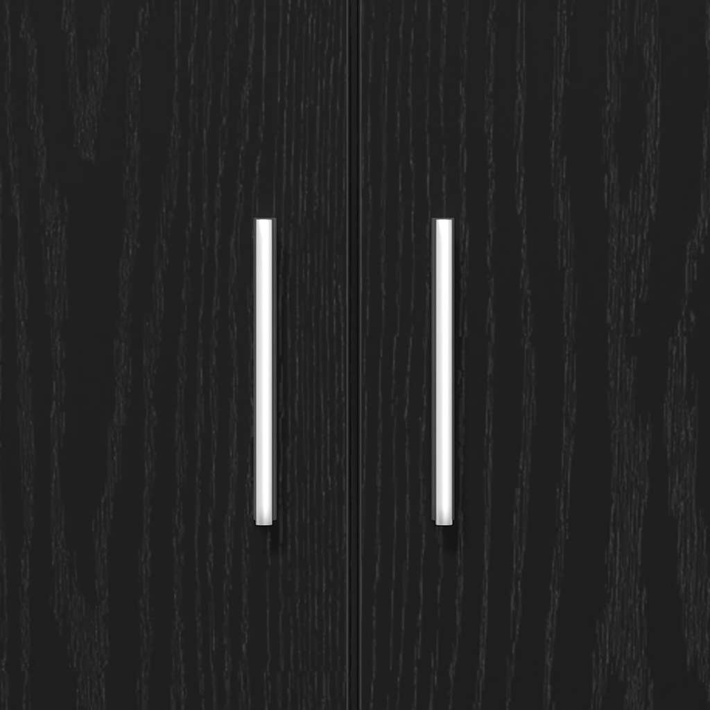 vidaXL Βάση Ενυδρείου Μαύρη Δρυς 81x36x73 εκ. από Επεξεργασμένο Ξύλο