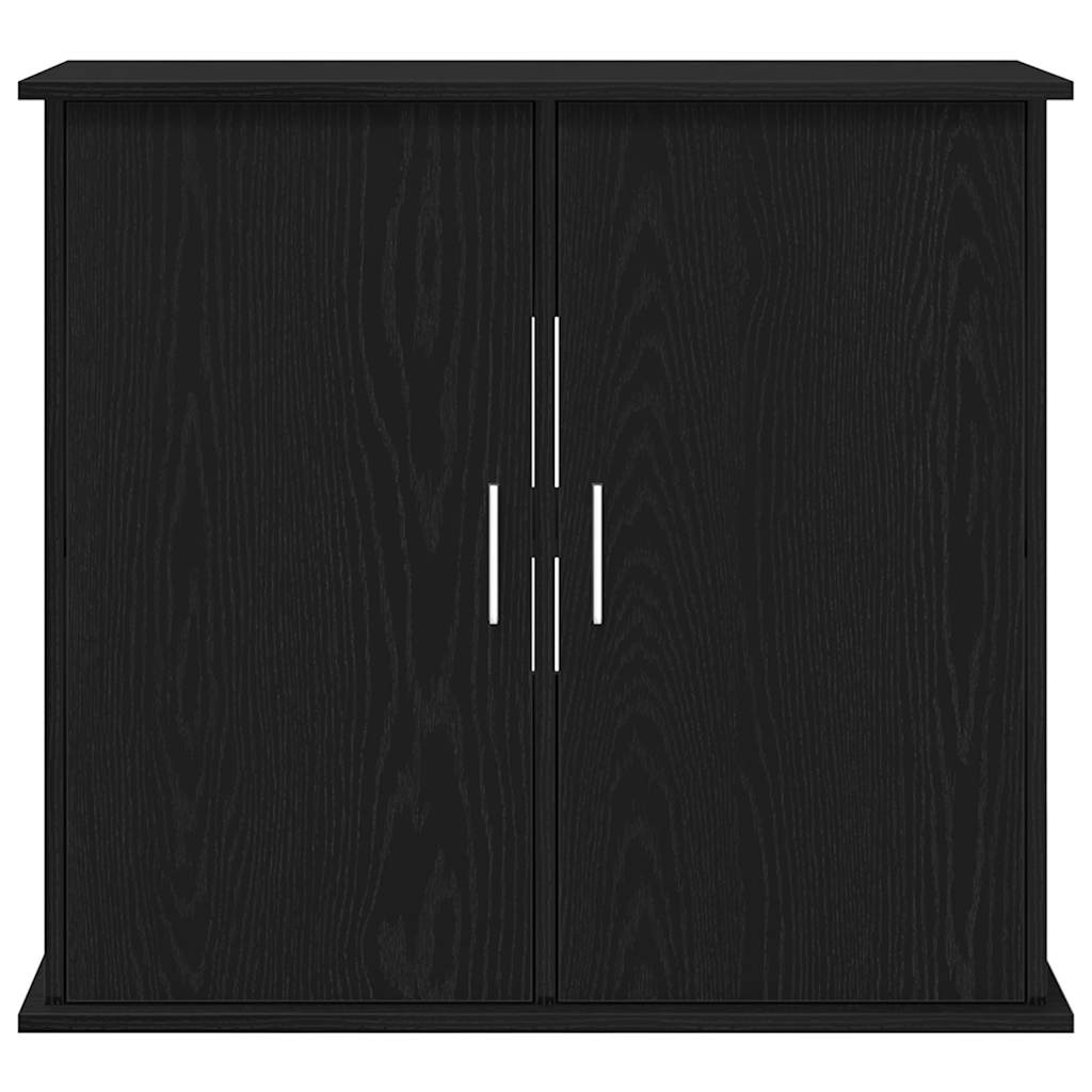 vidaXL Βάση Ενυδρείου Μαύρη Δρυς 81x36x73 εκ. από Επεξεργασμένο Ξύλο