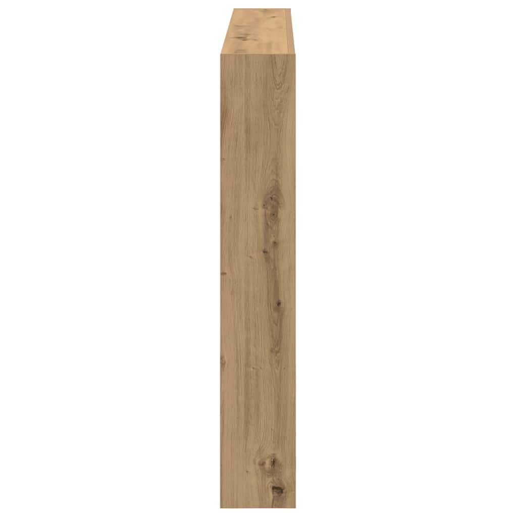 vidaXL Κεφαλάρι με Αποθηκευτικό Χώρο & LED Artisan Δρυς 140x17x102 εκ.
