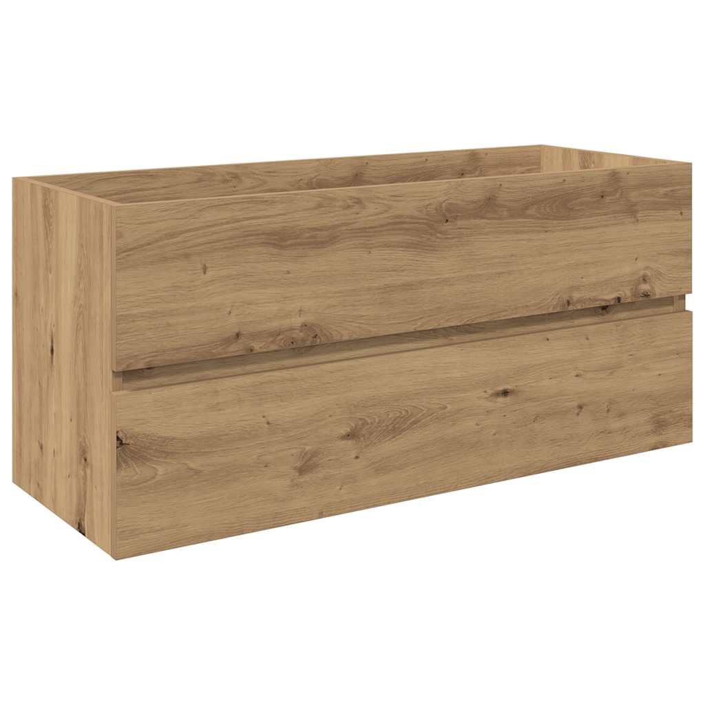 vidaXL Έπιπλο νεροχύτη με ενσωματωμένη λεκάνη και βρύση Artisan Oak