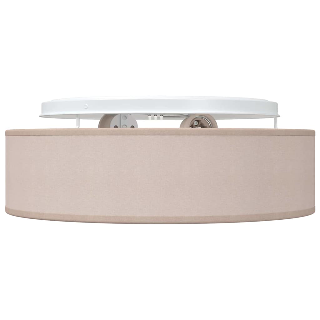 vidaXL Φωτιστικά Οροφής Flush Mount Ταπέ Ø 38 εκ Υφάσματος E27