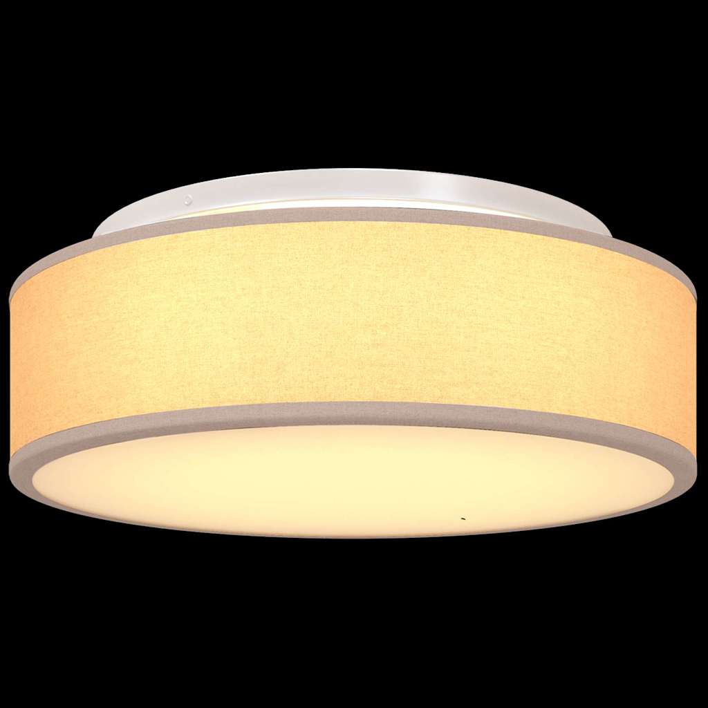 vidaXL Φωτιστικά Οροφής Flush Mount Ταπέ Ø 38 εκ Υφάσματος E27