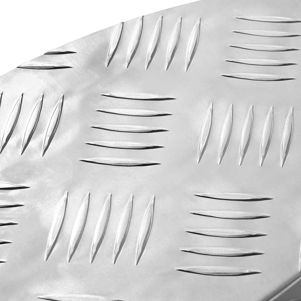 vidaXL Επιφάνειες Καρό 5 pcs Ασημί 60 x 18 εκ Αλουμίνιο