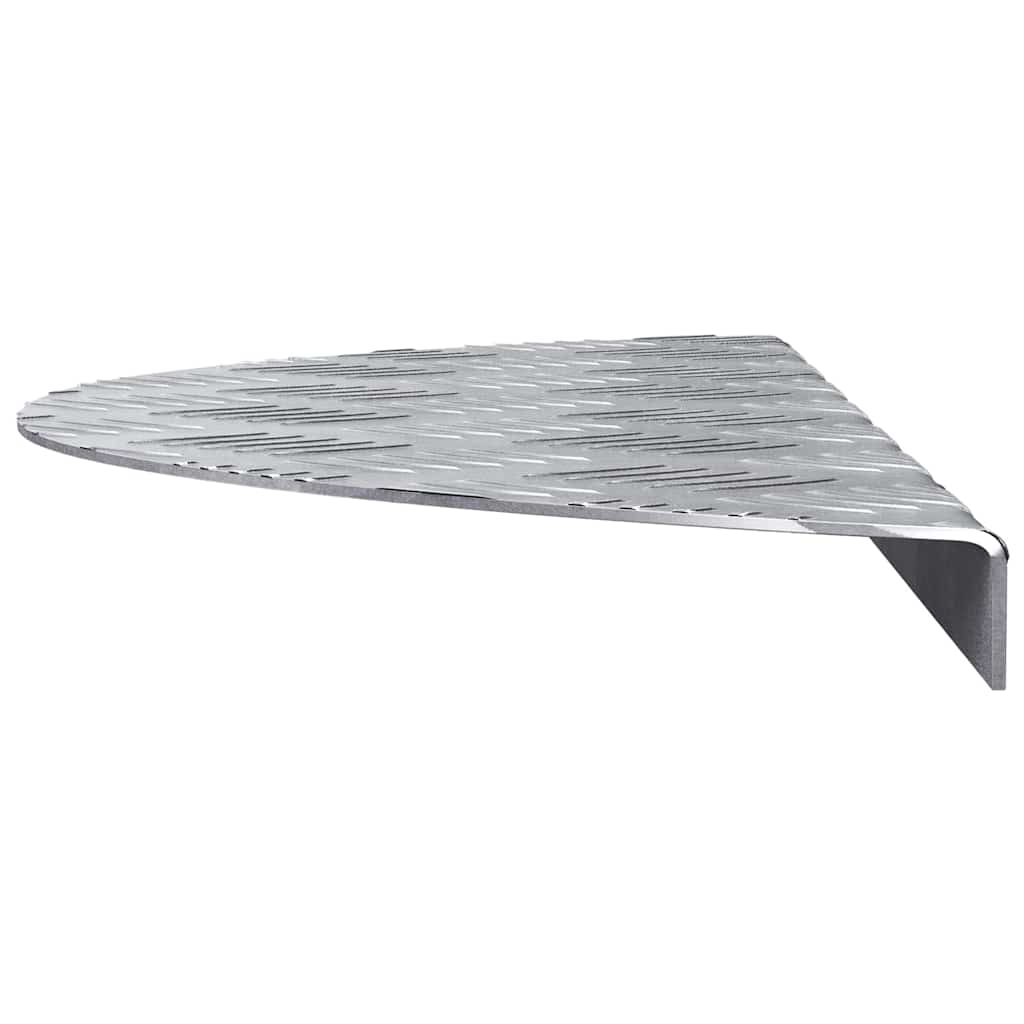 vidaXL Επιφάνειες Καρό 5 pcs Ασημί 60 x 18 εκ Αλουμίνιο