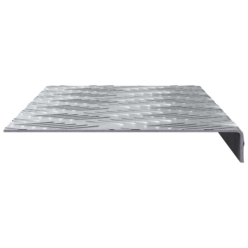 vidaXL Επιφάνειες Καρό 5 pcs Ασημί 60 x 18 εκ Αλουμίνιο