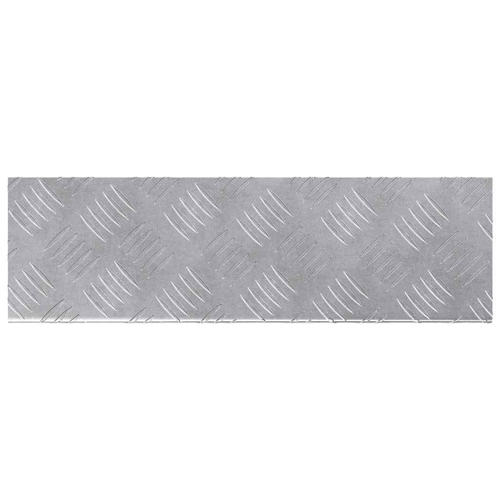 vidaXL Επιφάνειες Καρό 15 pcs Ασημί 60 x 18 εκ Αλουμίνιο