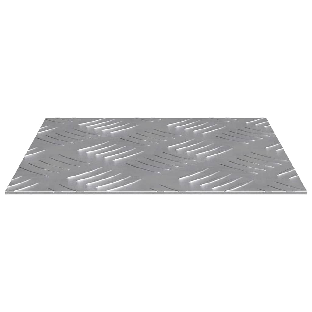 vidaXL Επιφάνειες Καρό 4 pcs Ασημί 20 x 20 cm Αλουμίνιο