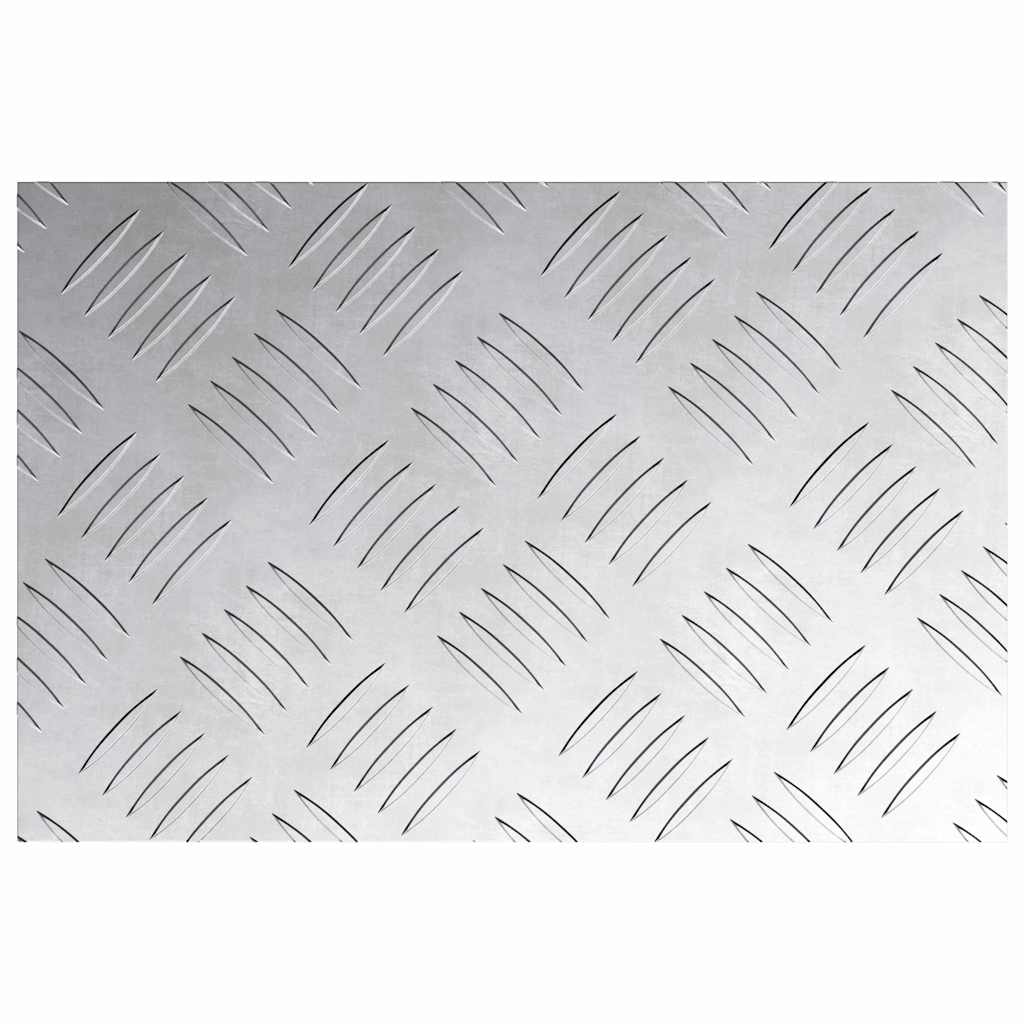 vidaXL Επιφάνειες Καρό 4 pcs Ασημί 30 x 20 cm Αλουμίνιο
