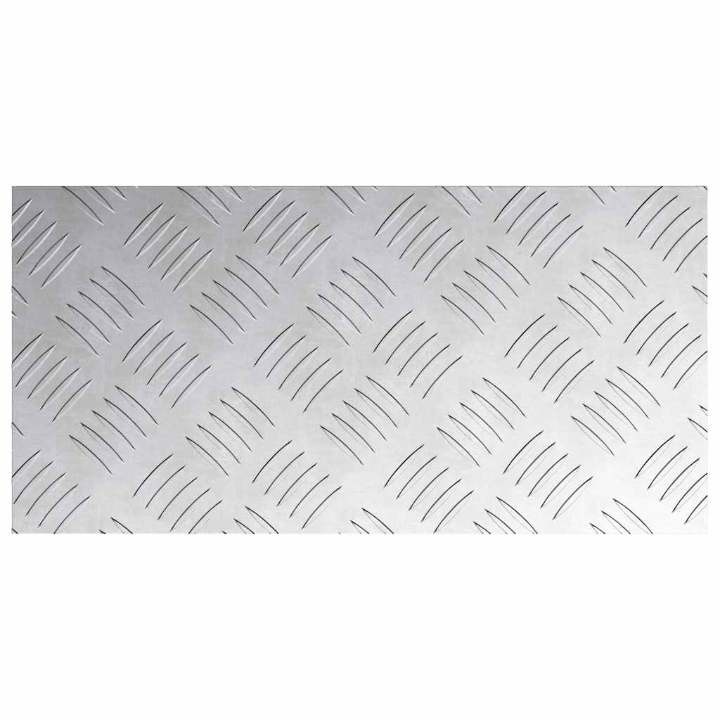 vidaXL Επιφάνειες Καρό 4 pcs Ασημί 40 x 20 cm Αλουμίνιο