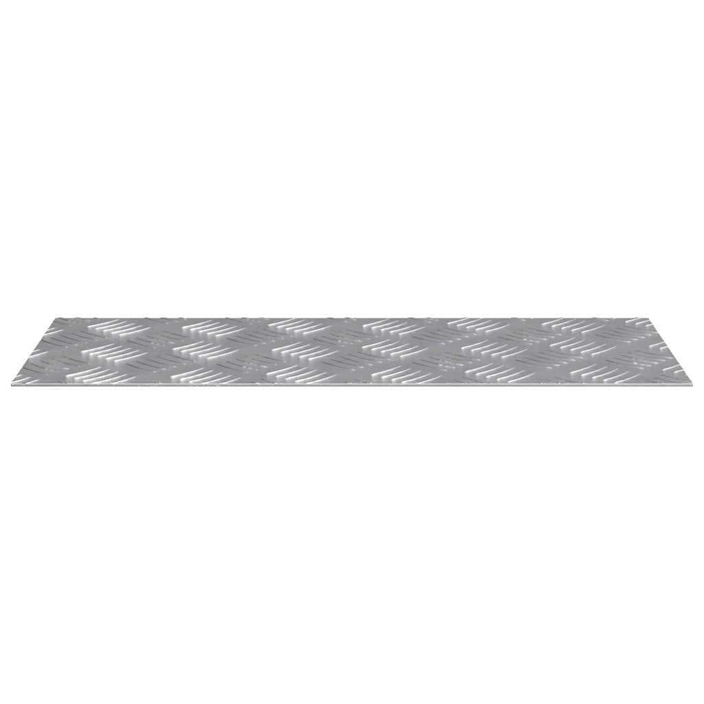 vidaXL Επιφάνειες Καρό 2 pcs Ασημί 50 x 20 cm Αλουμίνιο