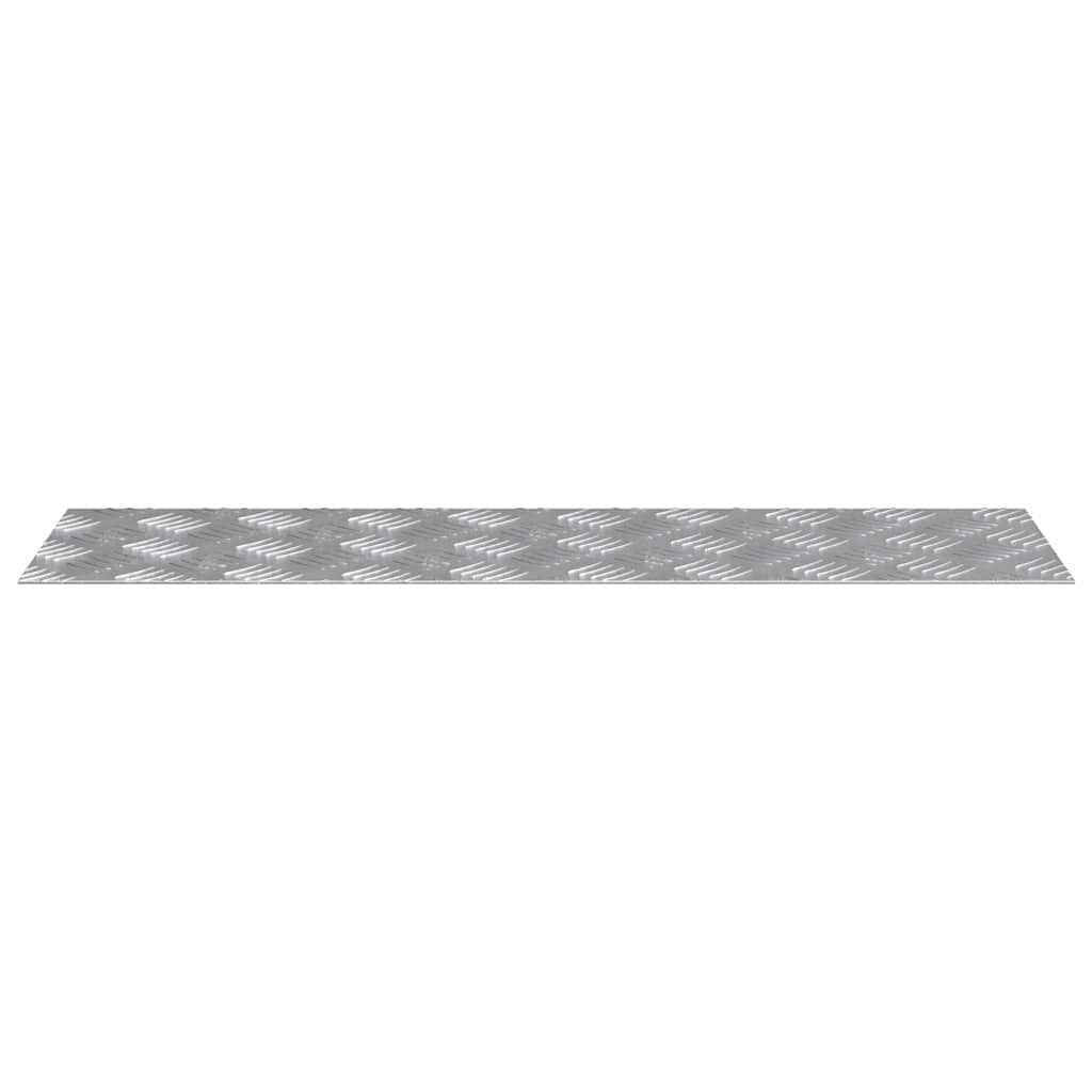 vidaXL Επιφάνειες Καρό 4 pcs Ασημί 70 x 20 cm Αλουμίνιο