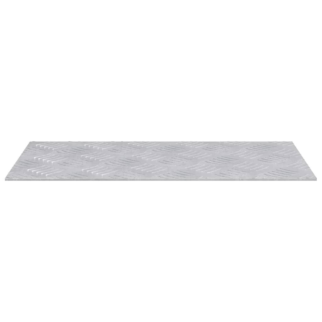vidaXL Επιφάνειες Καρό 2 pcs Ασημί 50 x 25 cm Αλουμίνιο