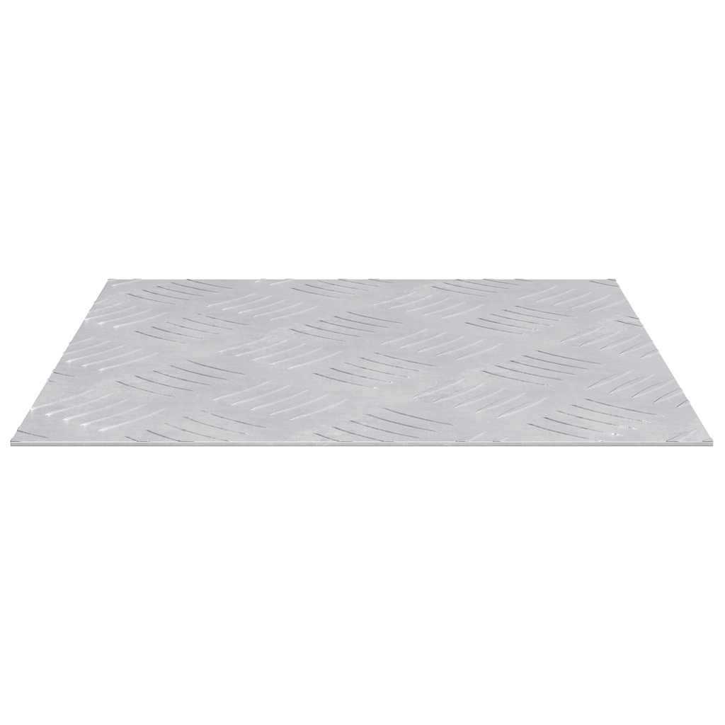 vidaXL Επιφάνειες Καρό 2 pcs Ασημί 30 x 30 cm Αλουμίνιο