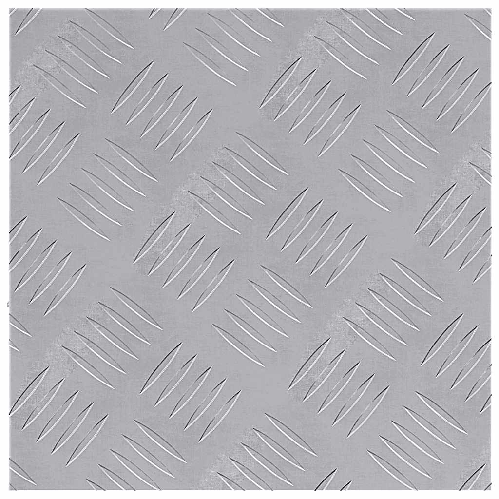 vidaXL Επιφάνειες Καρό 4 pcs Ασημί 30 x 30 cm Αλουμίνιο