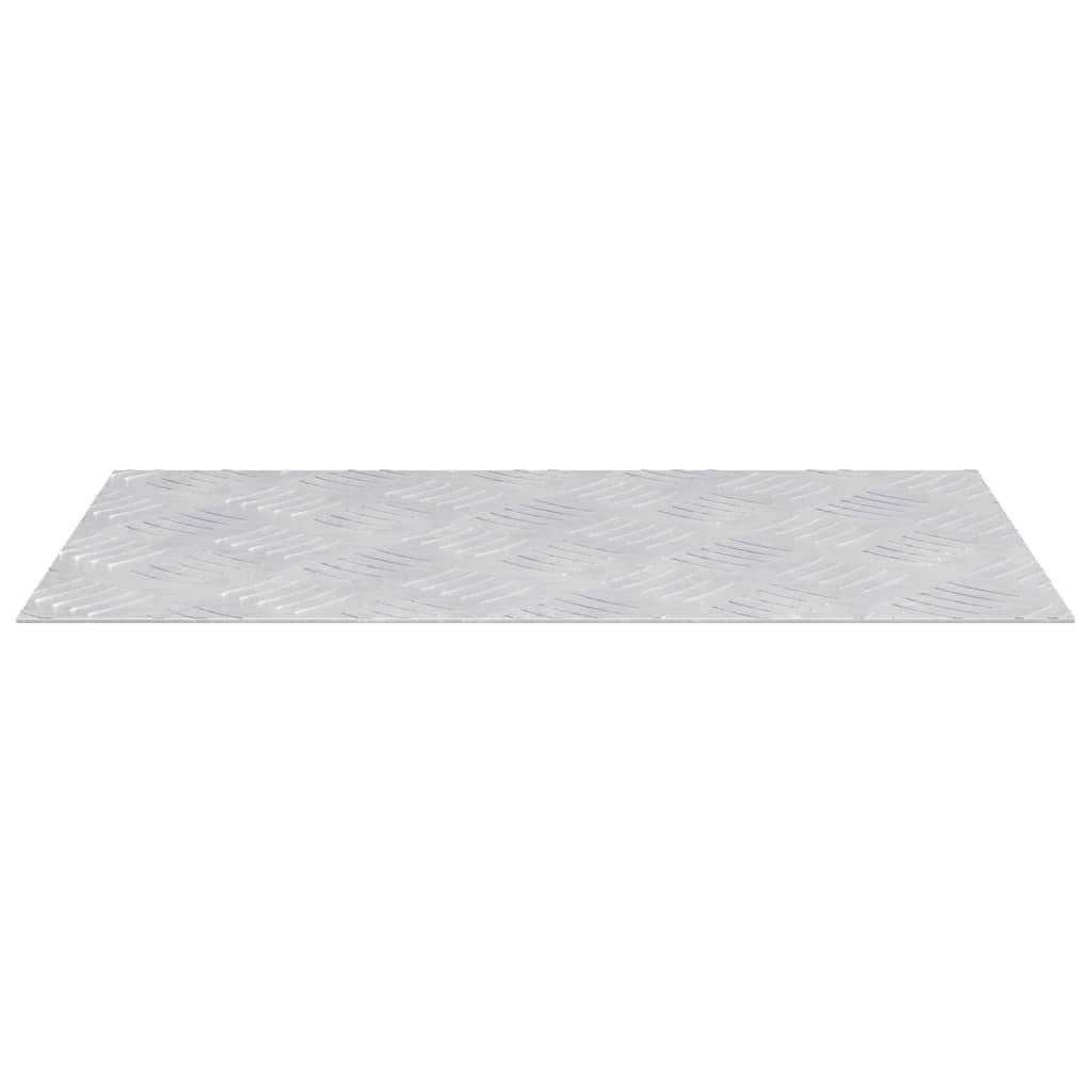 vidaXL Επιφάνειες Καρό 2 pcs Ασημί 50 x 30 cm Αλουμίνιο