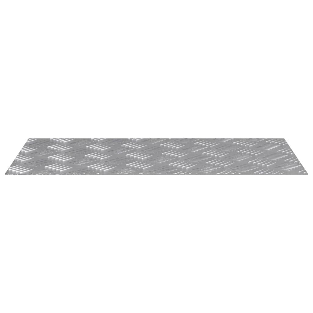 vidaXL Επιφάνειες Καρό 2 pcs Ασημί 60 x 30 cm Αλουμίνιο