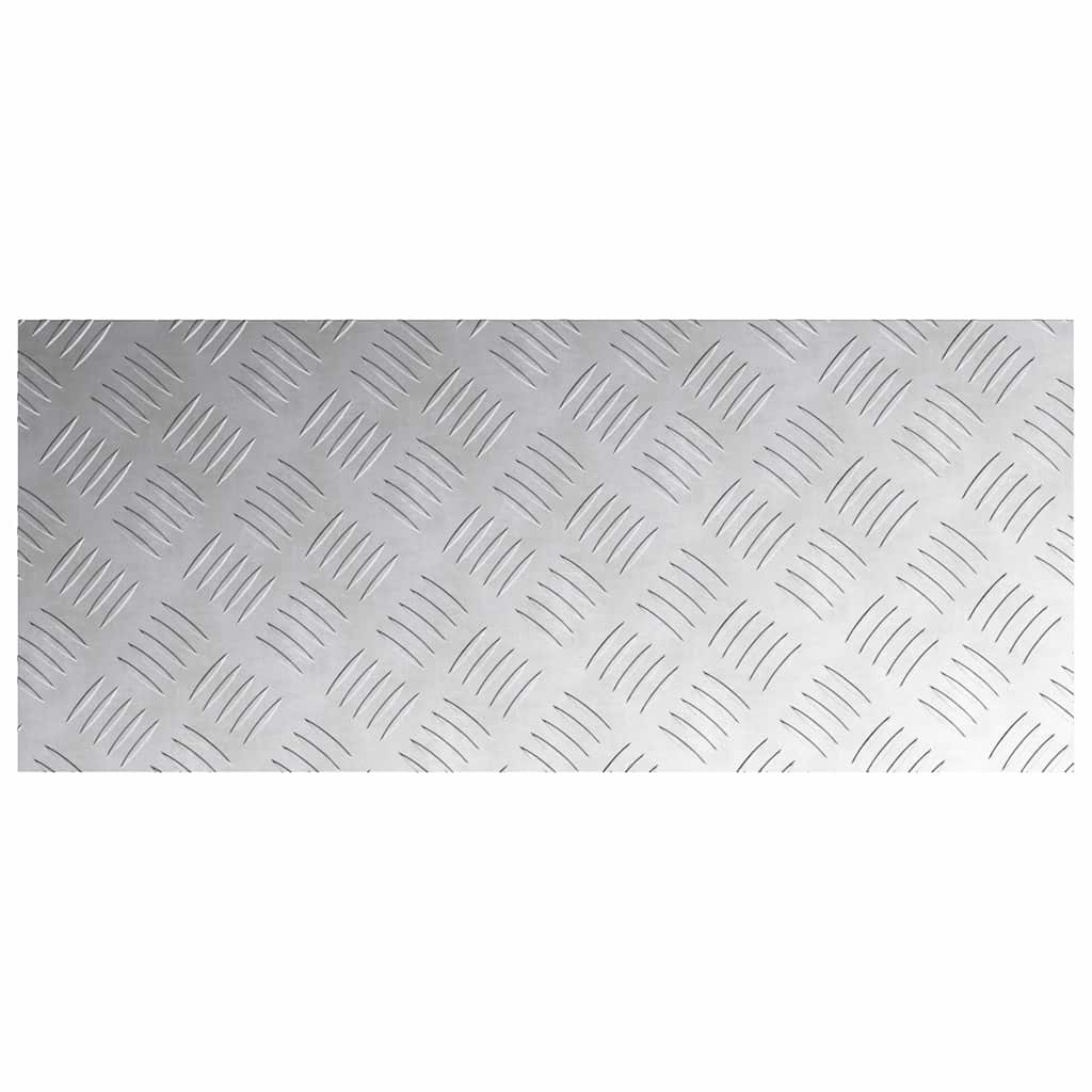 vidaXL Επιφάνειες Καρό 4 pcs Ασημί 70 x 30 cm Αλουμίνιο