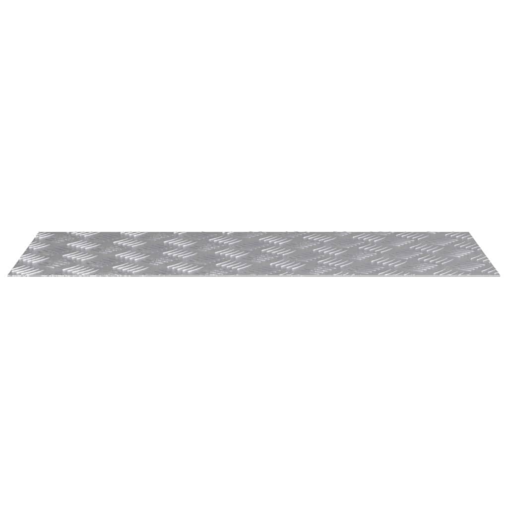 vidaXL Επιφάνειες Καρό 2 pcs Ασημί 80 x 30 cm Αλουμίνιο