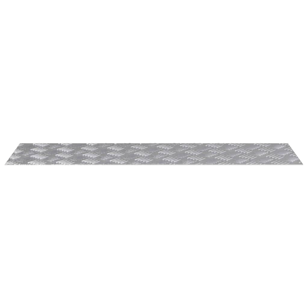 vidaXL Επιφάνειες Καρό 4 pcs Ασημί 100 x 30 cm Αλουμίνιο
