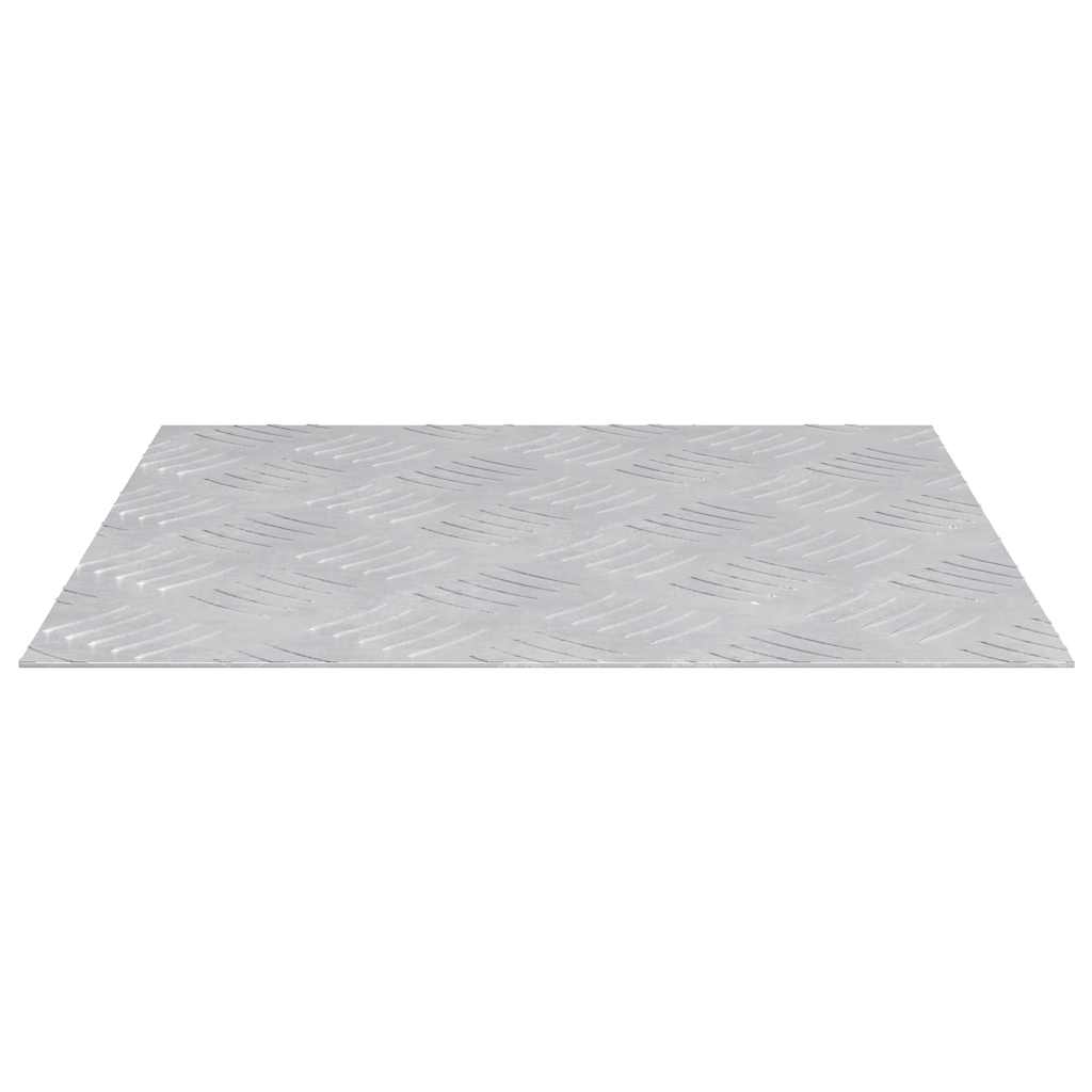 vidaXL Επιφάνειες Καρό 2 pcs Ασημί 40 x 40 cm Αλουμίνιο
