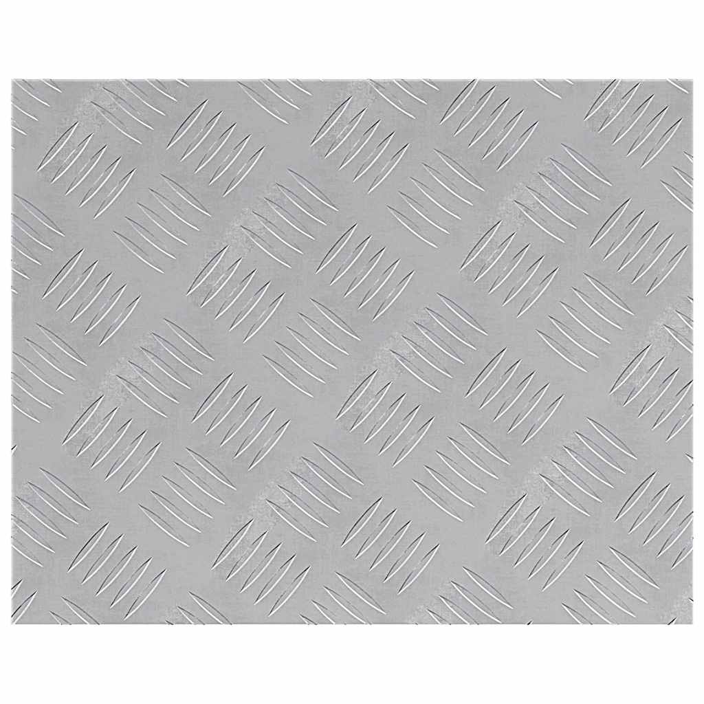 vidaXL Επιφάνειες Καρό 2 pcs Ασημί 50 x 40 cm Αλουμίνιο