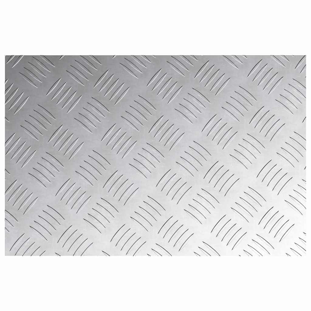 vidaXL Επιφάνειες Καρό 2 pcs Ασημί 60 x 40 cm Αλουμίνιο