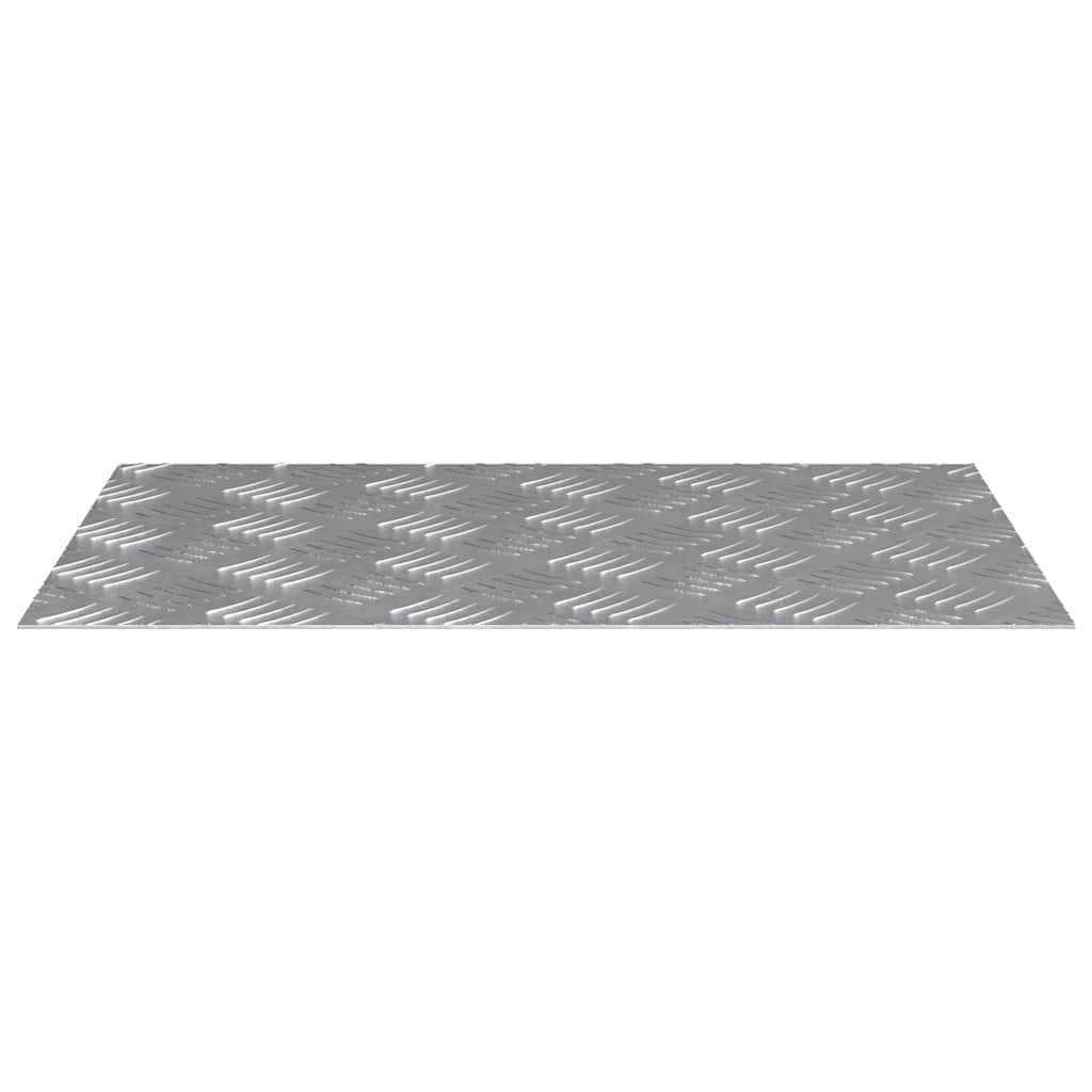 vidaXL Επιφάνειες Καρό 4 pcs Ασημί 60 x 40 cm Αλουμίνιο