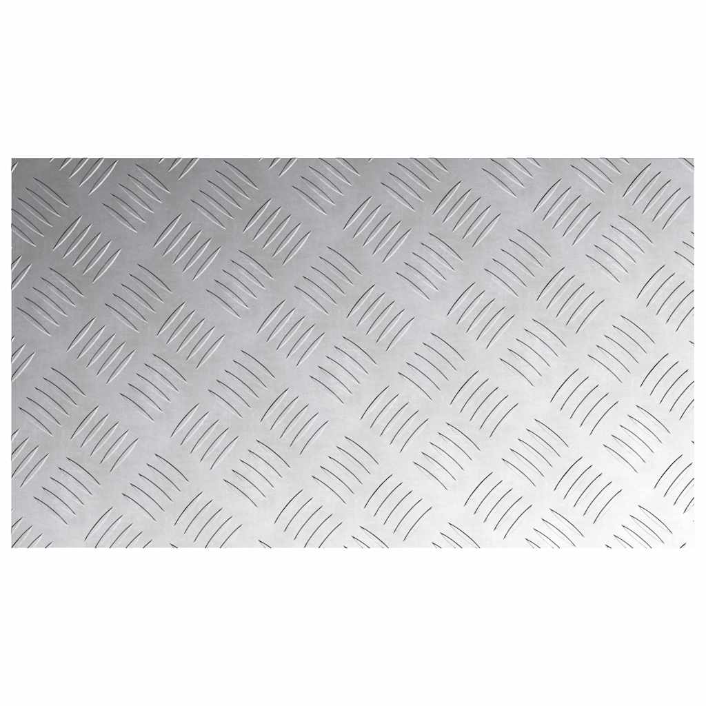 vidaXL Επιφάνειες Καρό 4 pcs Ασημί 70 x 40 cm Αλουμίνιο