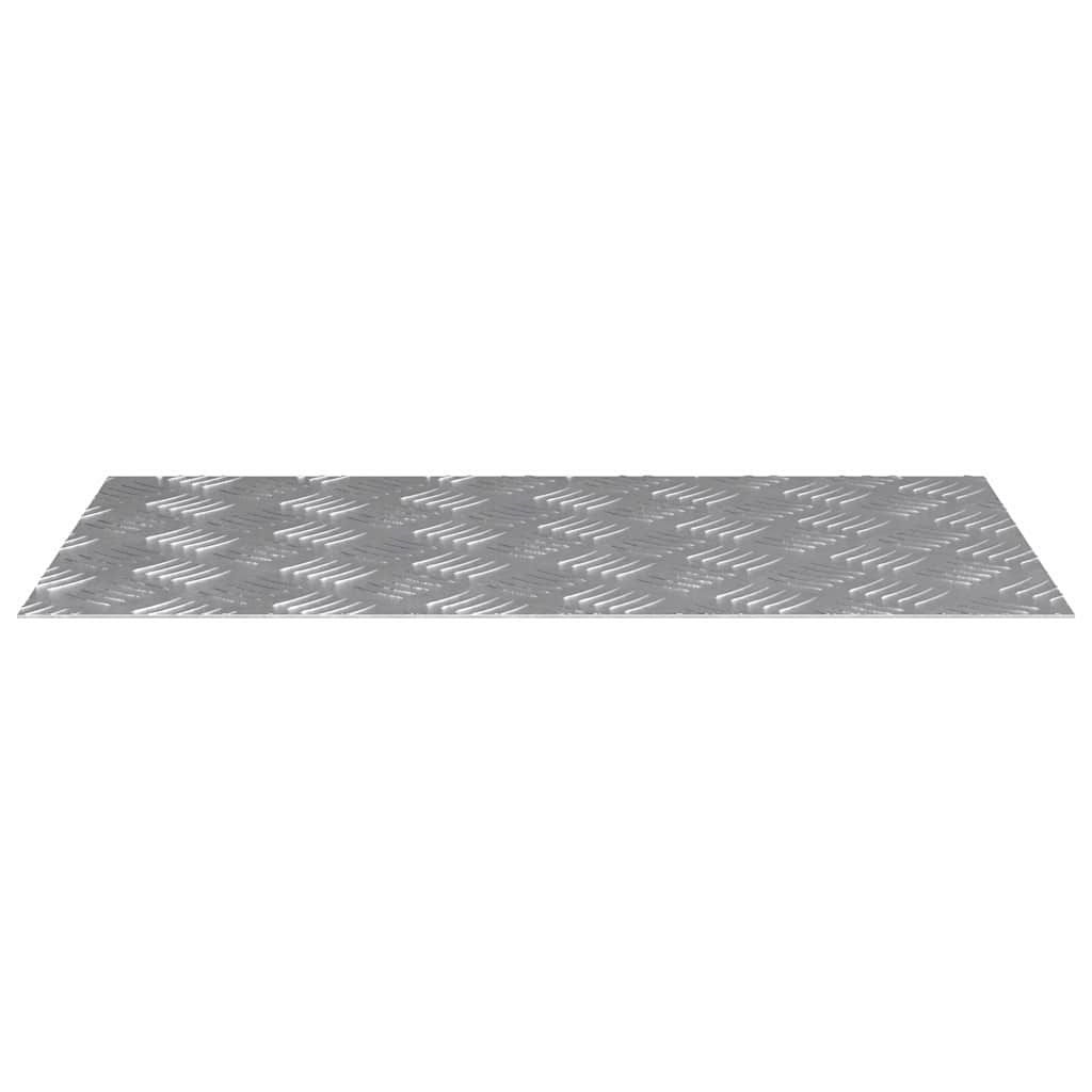 vidaXL Επιφάνειες Καρό 4 pcs Ασημί 70 x 40 cm Αλουμίνιο