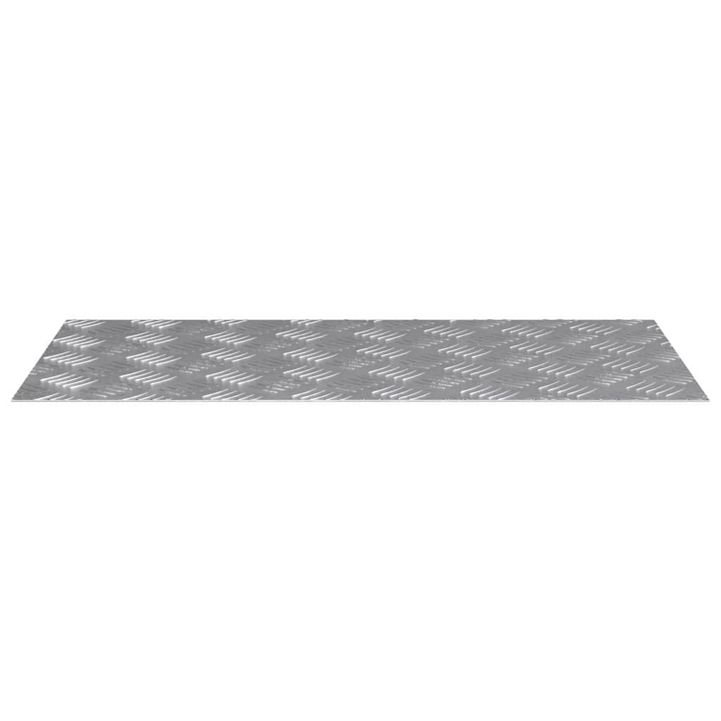 vidaXL Επιφάνειες Καρό 2 pcs Ασημί 80 x 40 cm Αλουμίνιο