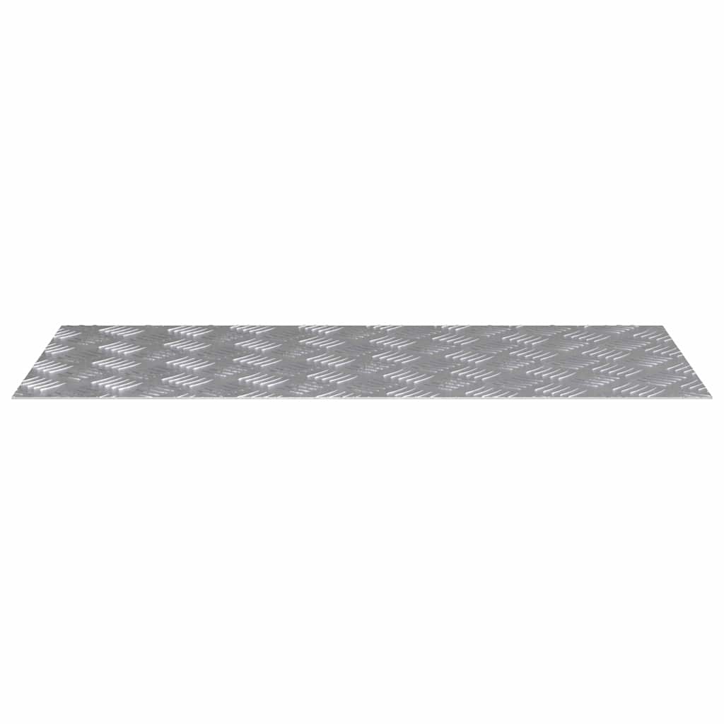 vidaXL Επιφάνειες Καρό 2 pcs Ασημί 90 x 40 cm Αλουμίνιο