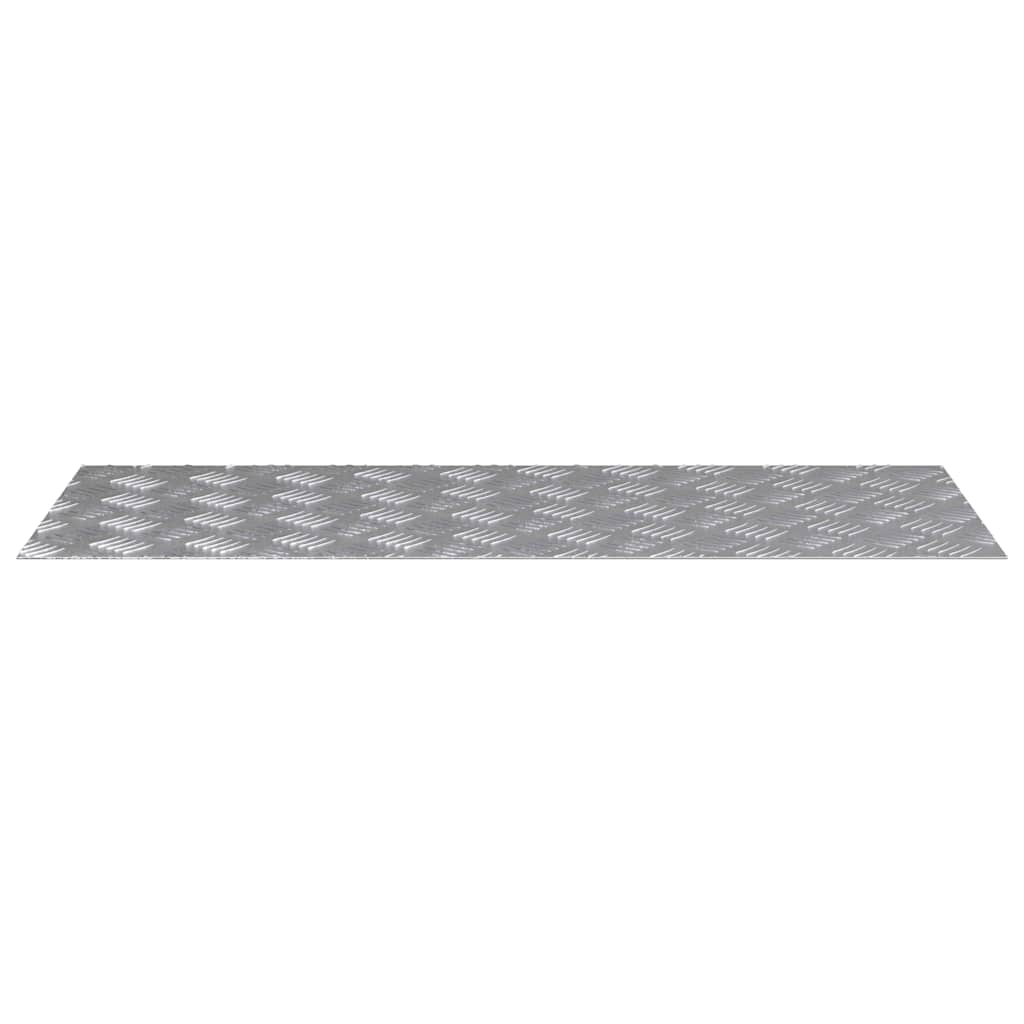 vidaXL Επιφάνειες Καρό 2 pcs Ασημί 100 x 40 cm Αλουμίνιο