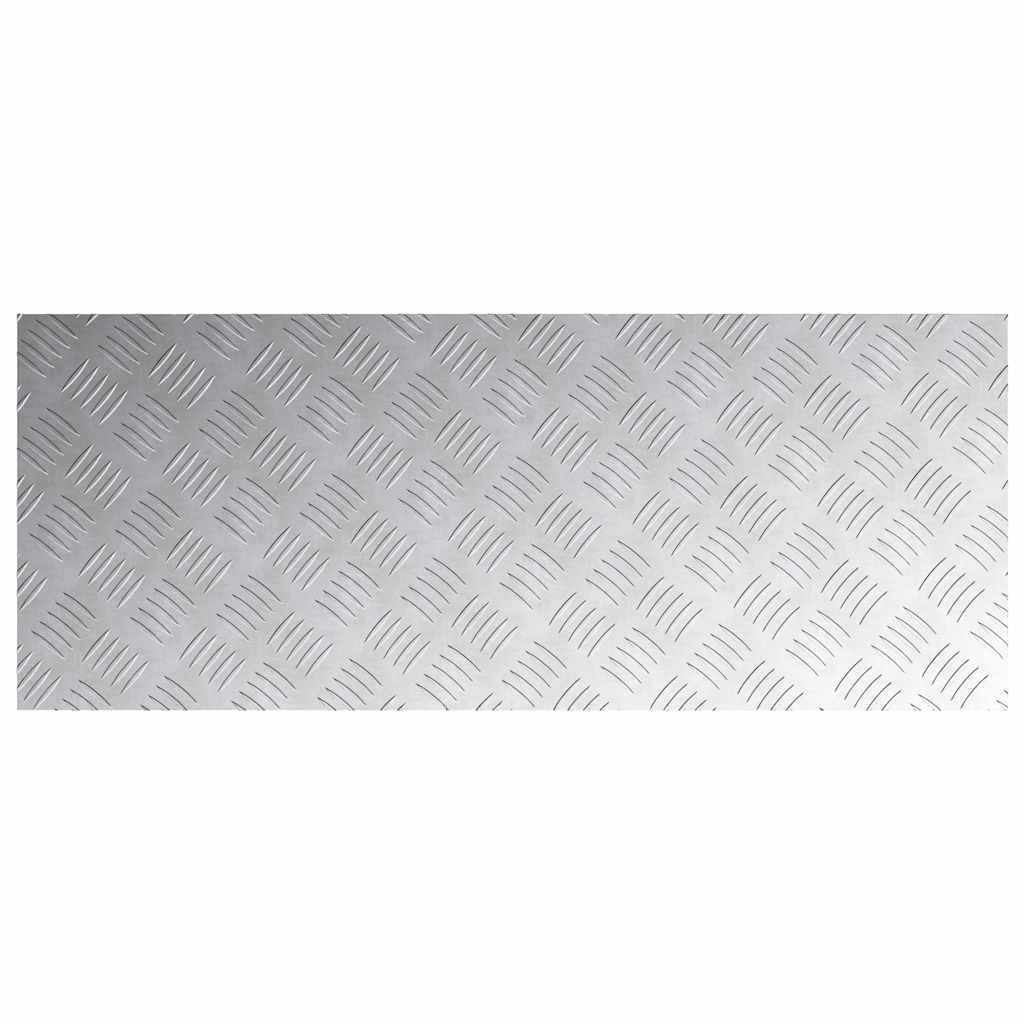 vidaXL Επιφάνειες Καρό 4 pcs Ασημί 100 x 40 cm Αλουμίνιο