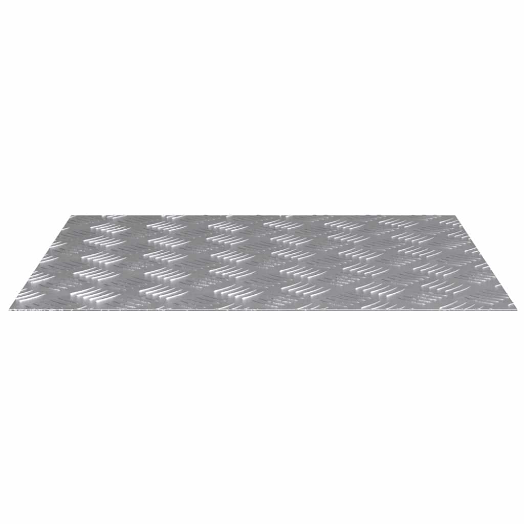 vidaXL Επιφάνειες Καρό 2 pcs Ασημί 60 x 50 cm Αλουμίνιο