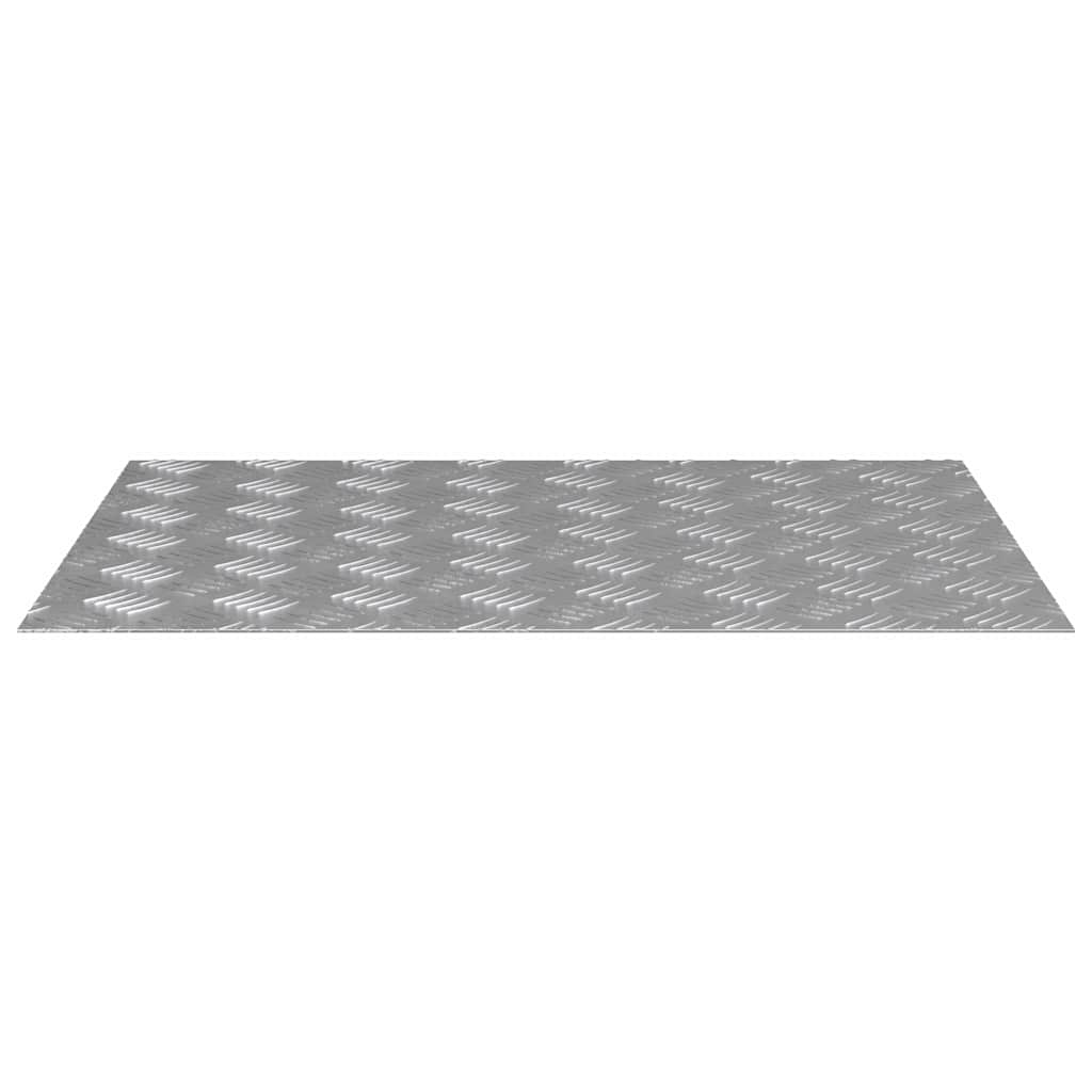vidaXL Επιφάνειες Καρό 2 pcs Ασημί 70 x 50 cm Αλουμίνιο