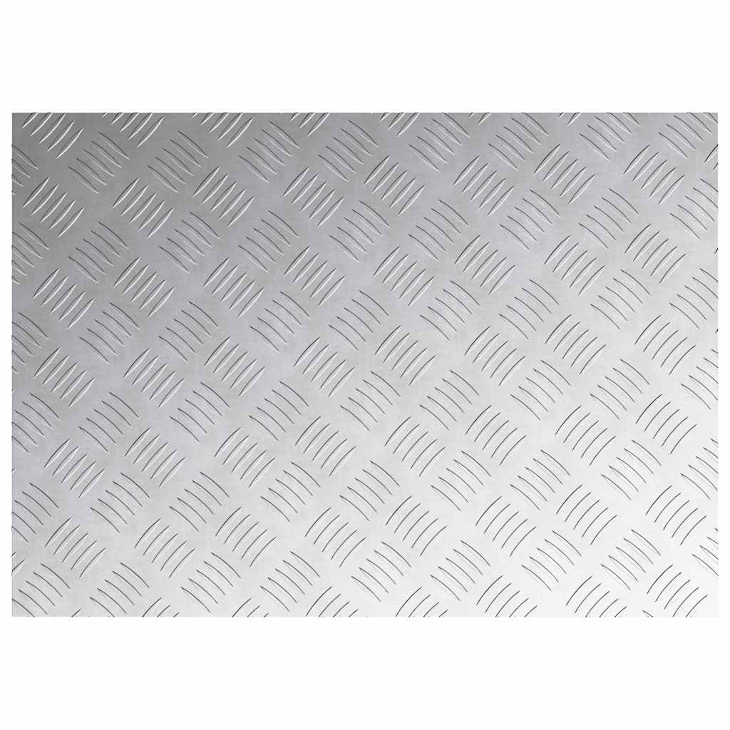vidaXL Επιφάνειες Καρό 2 pcs Ασημί 70 x 50 cm Αλουμίνιο
