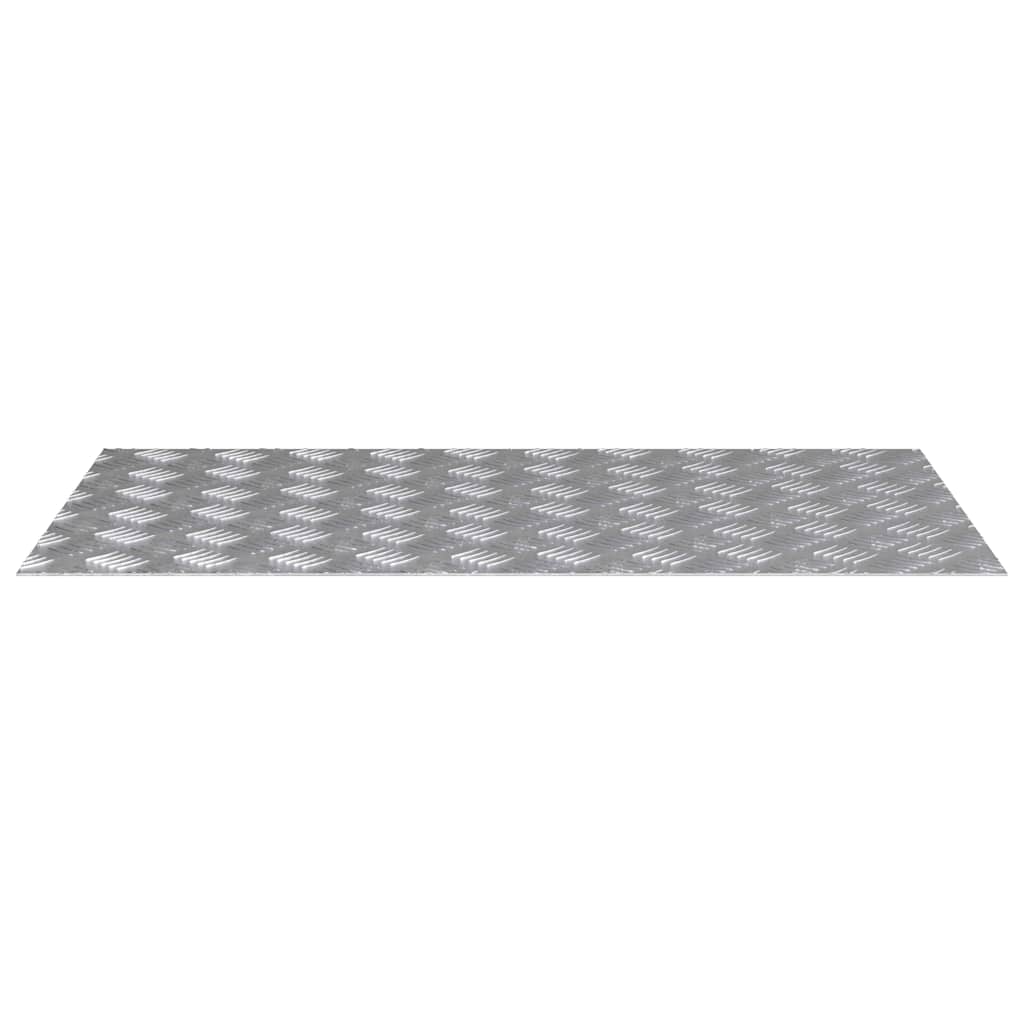 vidaXL Επιφάνειες Καρό 4 pcs Ασημί 90 x 50 cm Αλουμίνιο