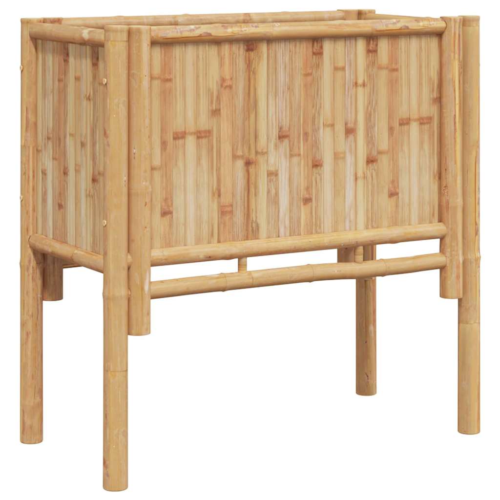 vidaXL Υπερυψωμένη Ζαρντινιέρα Καφέ 70 x 35 x 70 εκ. Μπαμπού
