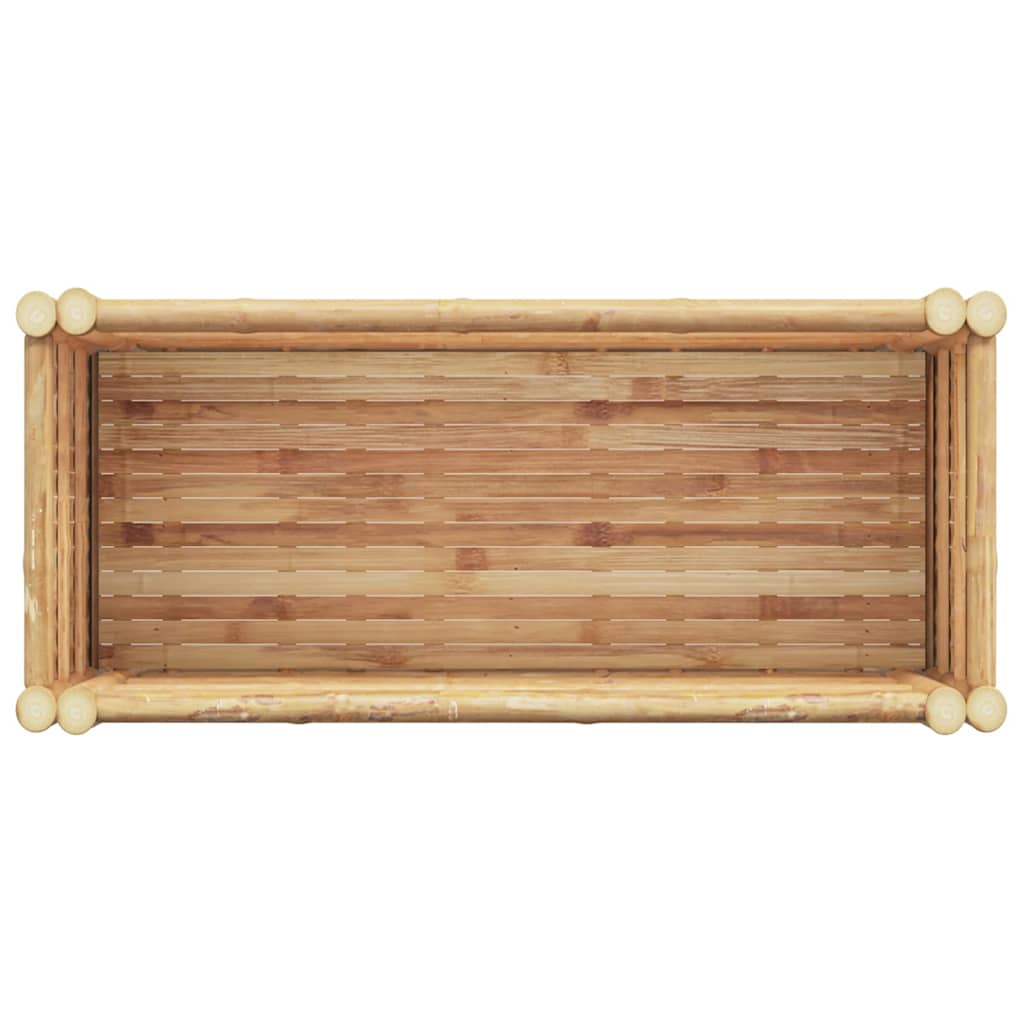 vidaXL Υπερυψωμένη Ζαρντινιέρα Καφέ 70 x 35 x 70 εκ. Μπαμπού