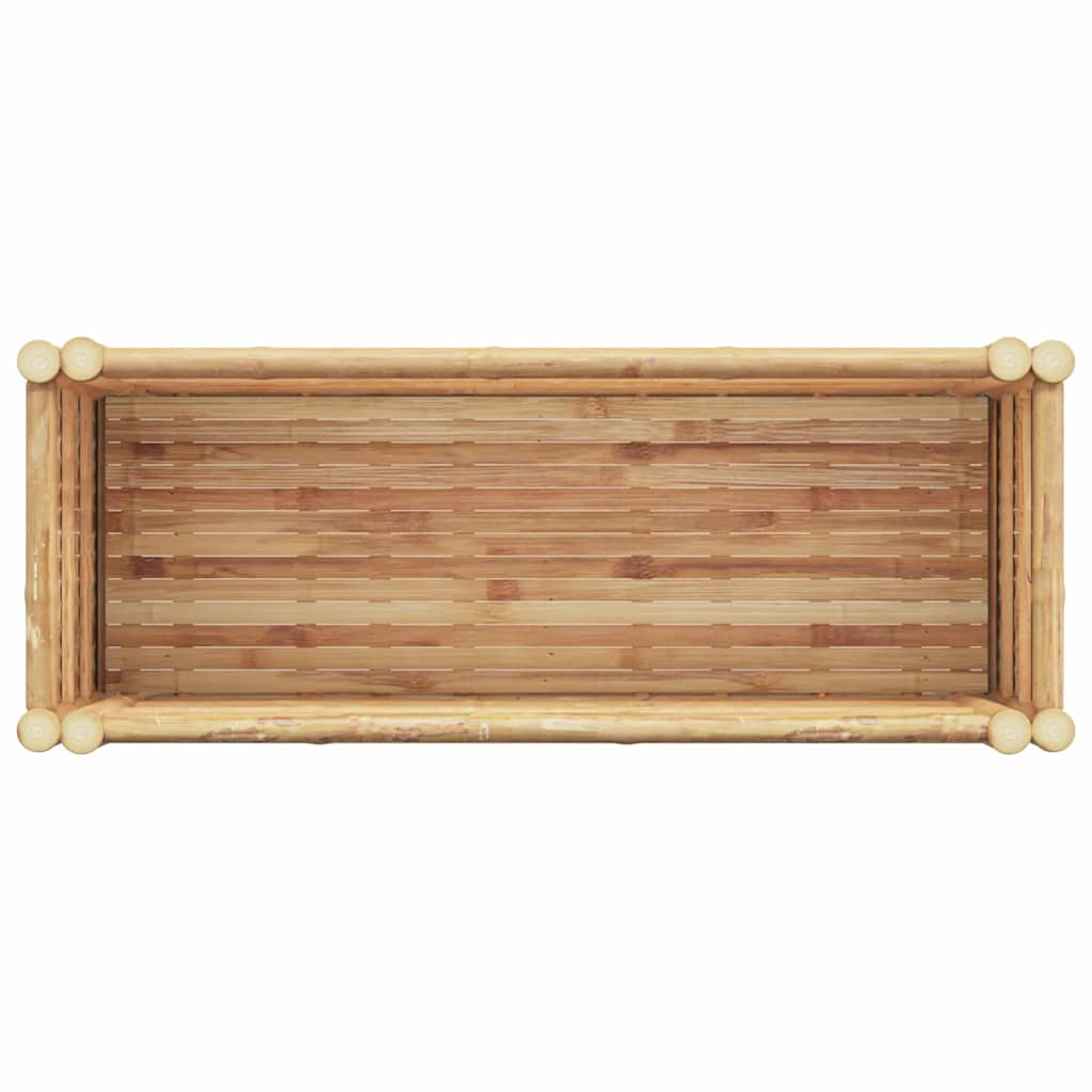 vidaXL Υπερυψωμένη Ζαρντινιέρα Καφέ 90 x 35 x 70 εκ. Μπαμπού