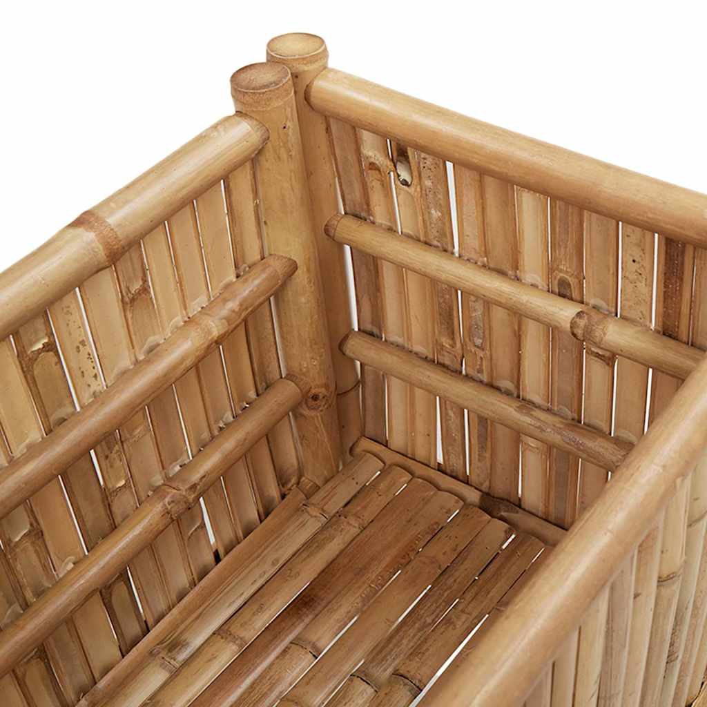 vidaXL Υπερυψωμένη Ζαρντινιέρα Καφέ 110 x 35 x 70 εκ. Μπαμπού