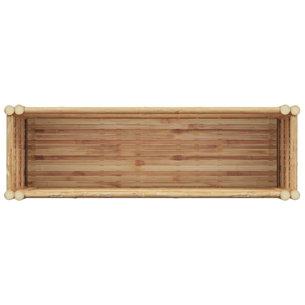 vidaXL Υπερυψωμένη Ζαρντινιέρα Καφέ 110 x 35 x 70 εκ. Μπαμπού