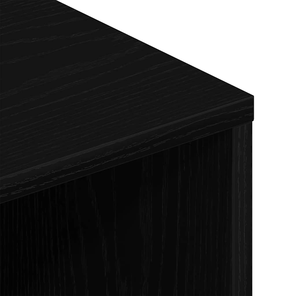 ντουλάπι τηλεόρασης vidaXL Μαύρη δρυς 100x40x40 cm Κατασκευασμένο ξύλο