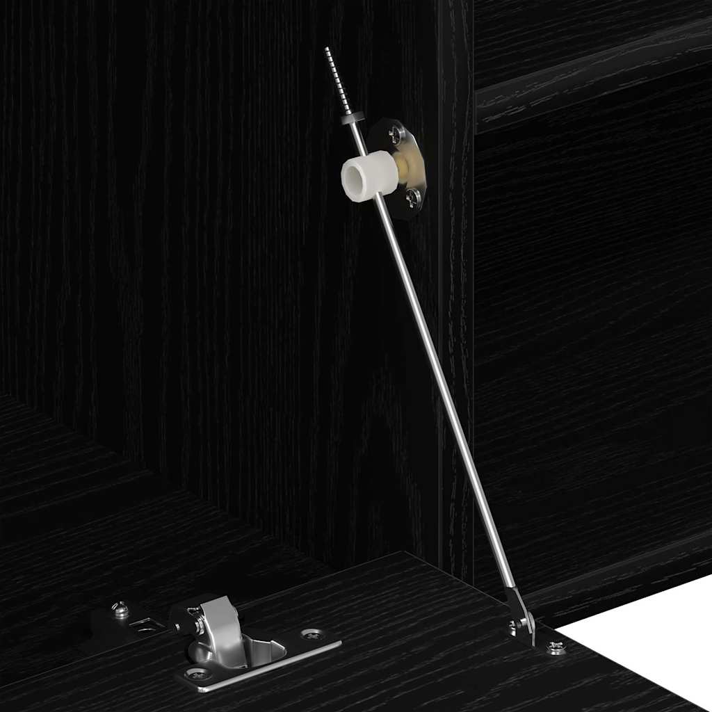 vidaXL Έπιπλο Τηλεόρασης Μαύρο Δρυς 120x34x37 εκ. από Τεχνητό Ξύλο