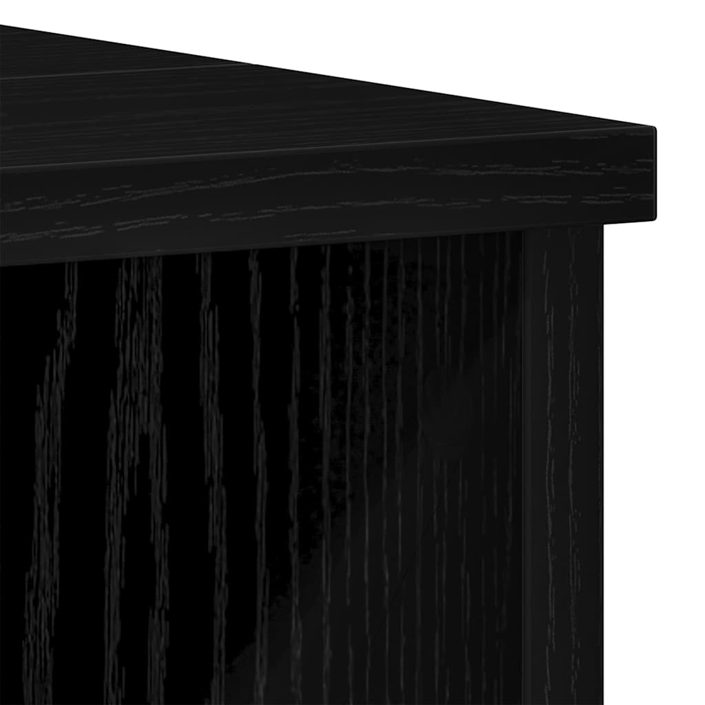 vidaXL Ντουλάπι Μπάνιου Μαύρη Οξυά 60 x 32 x 54 εκ Επεξεργασμένο ξύλο