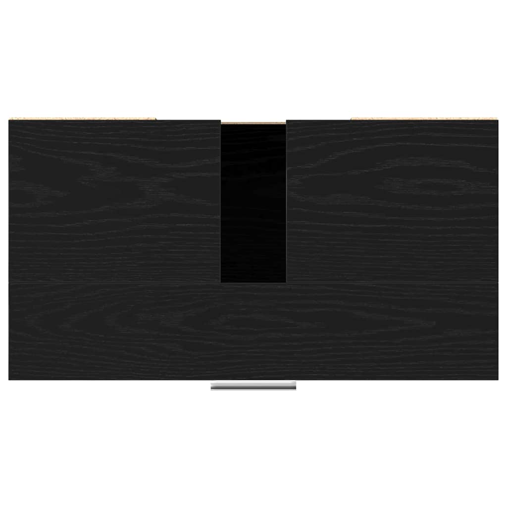 vidaXL Ντουλάπι Μπάνιου Μαύρη Οξυά 60 x 32 x 54 εκ Επεξεργασμένο ξύλο