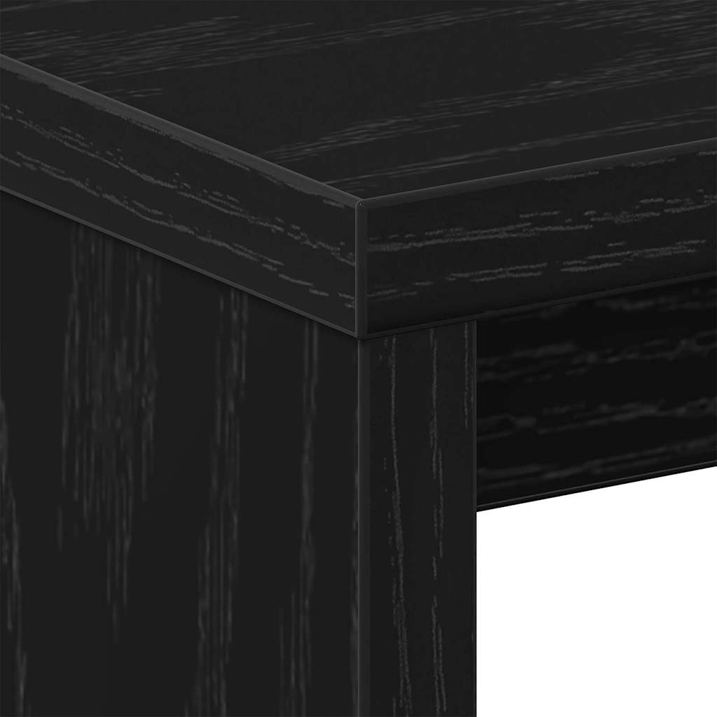 vidaXL Κομοδίνο Μαύρη δρυς 40 x 30 x 40 εκ Επεξεργασμένο ξύλο