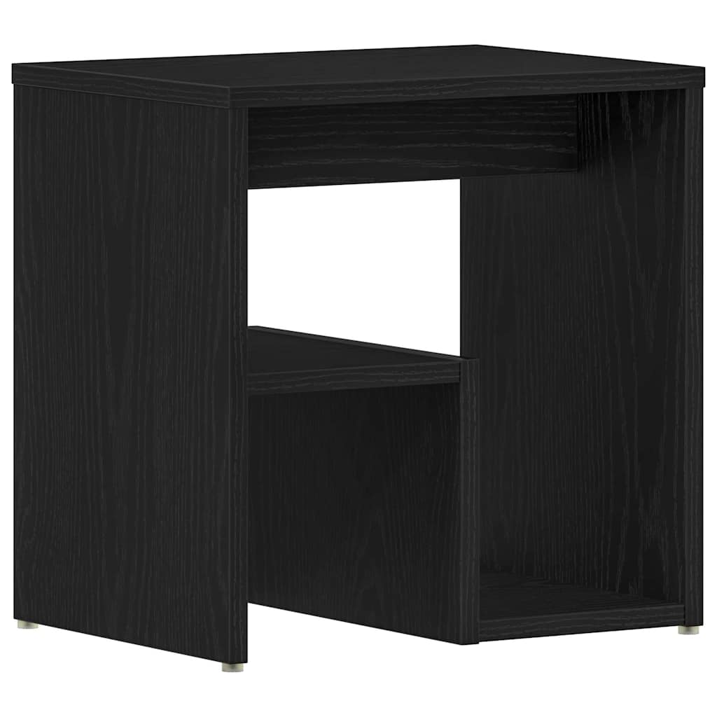 vidaXL Κομοδίνο Μαύρη δρυς 40 x 30 x 40 εκ Επεξεργασμένο ξύλο
